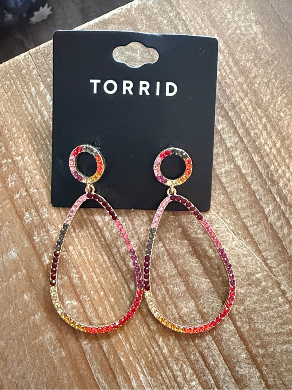 torrid Teardrop Crystal Earrings
